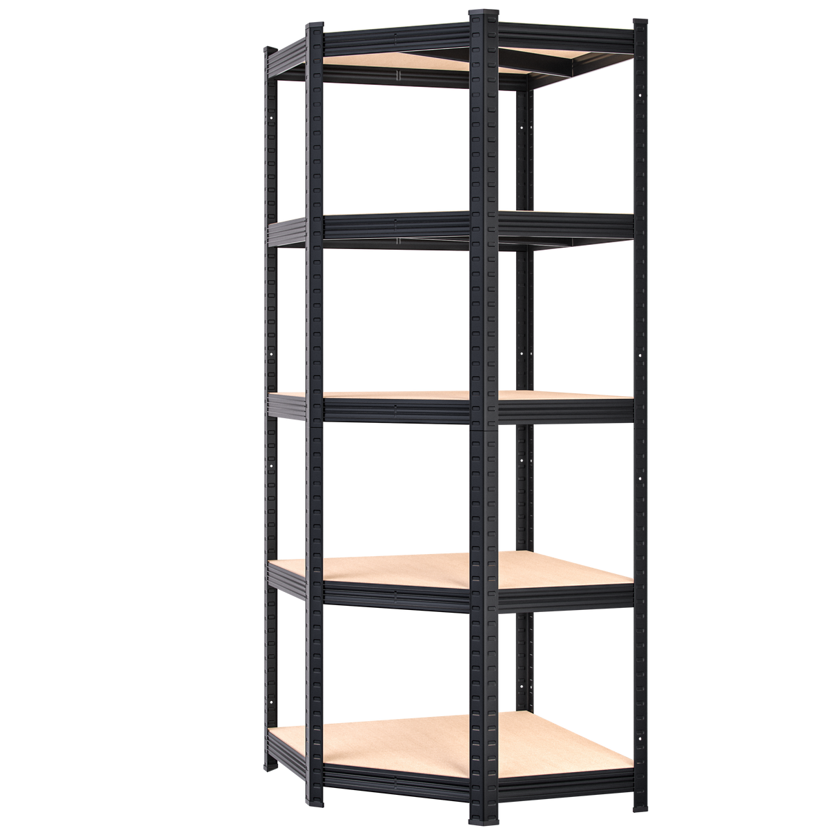 Scaffalatura per carichi pesanti nera 180x70x40cm zincata 875kg