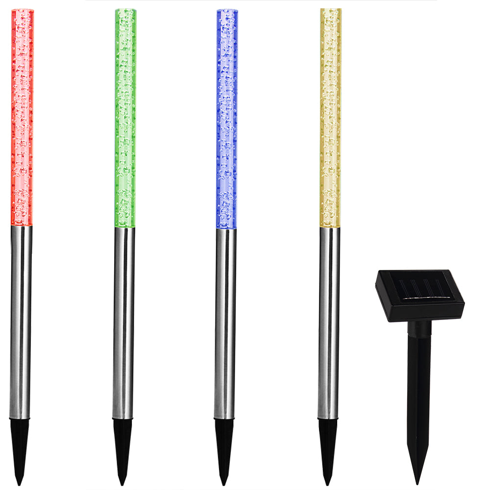 4x plug-in luce solare a LED