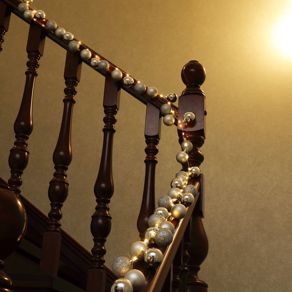 Catena di luci LED crema