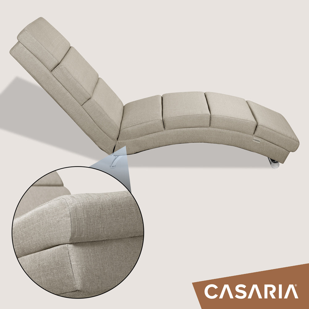 Poltrona relax London crema tessuto