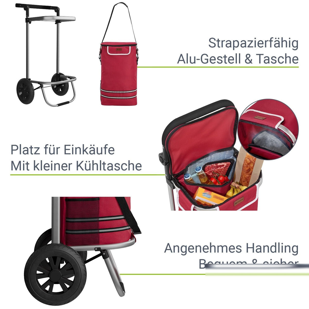 Carrello spesa 3in1 - capacità 56 L