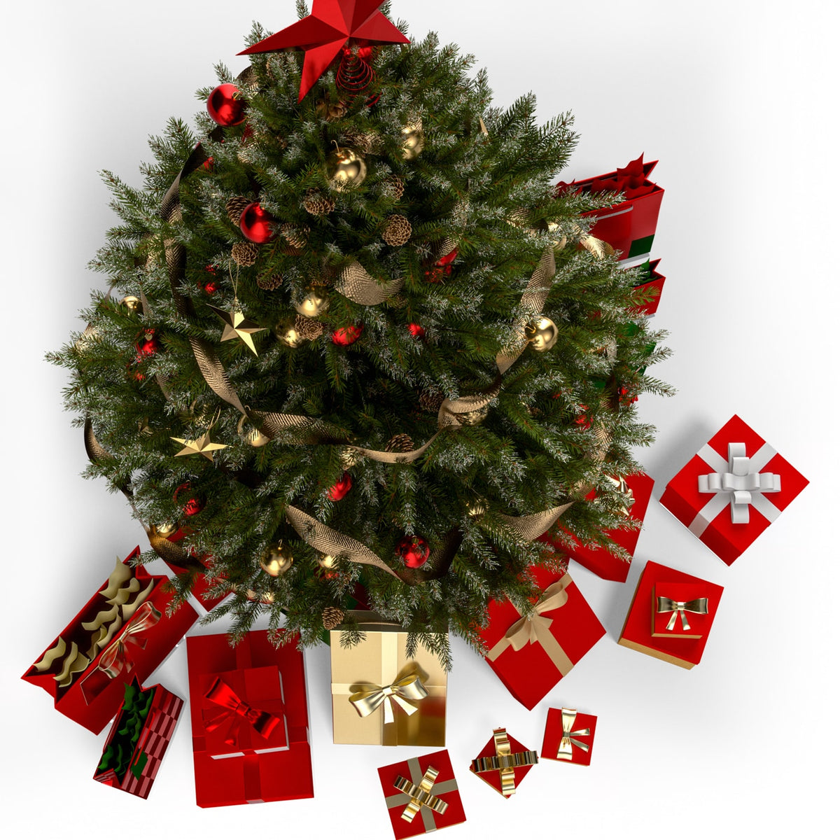 Albero di Natale innevato 180cm