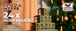 Calendario dell'avvento da riempire piramide di regali
