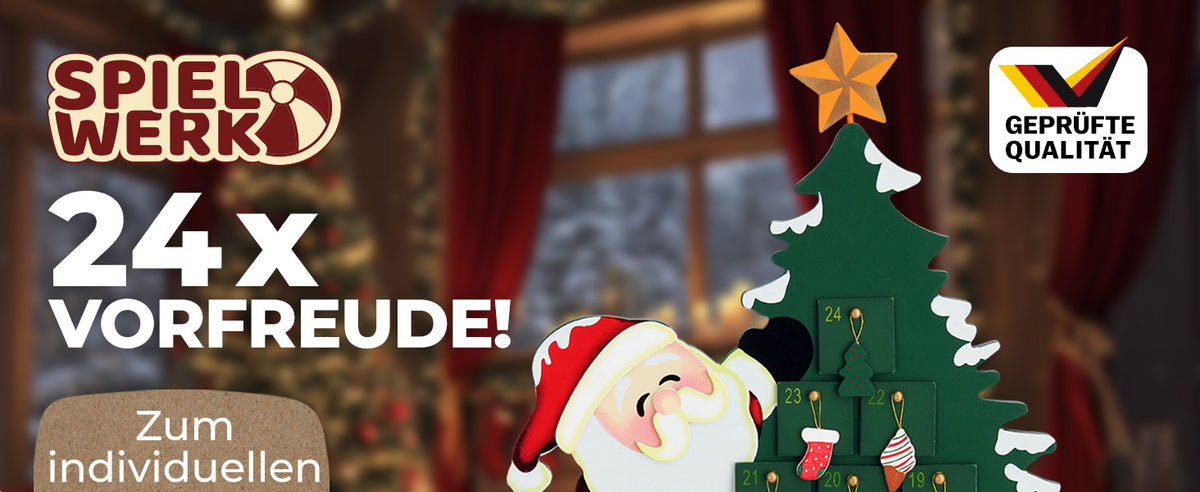 Calendario dell'avvento da riempire Babbo Natale