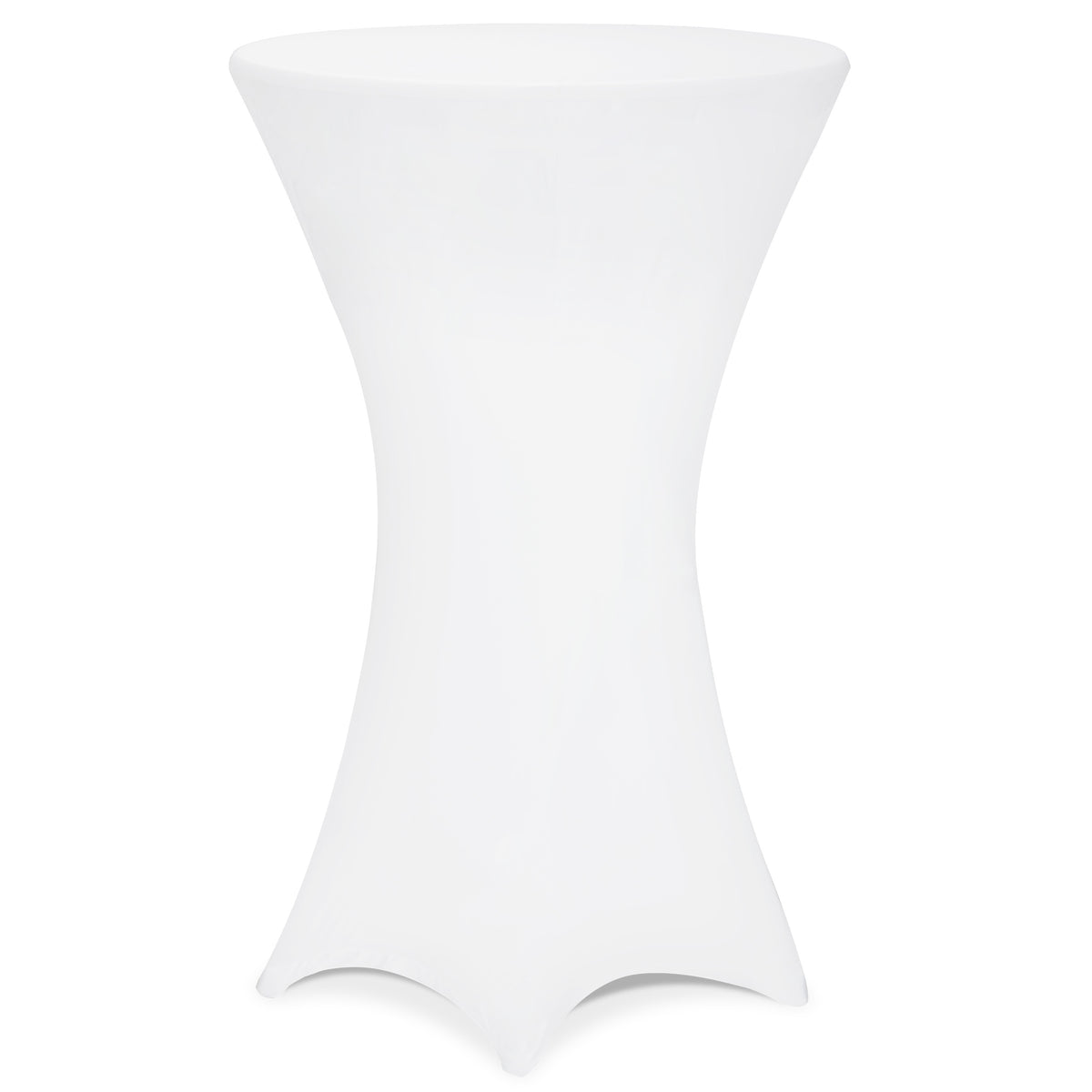 Copritavolo per tavolino alto bianco Ø 60cm
