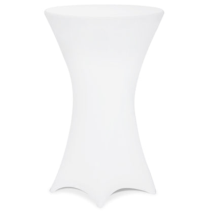 Copritavolo per tavolino alto bianco Ø 60cm