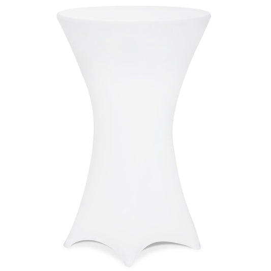 Copritavolo per tavolino alto bianco Ø 60cm