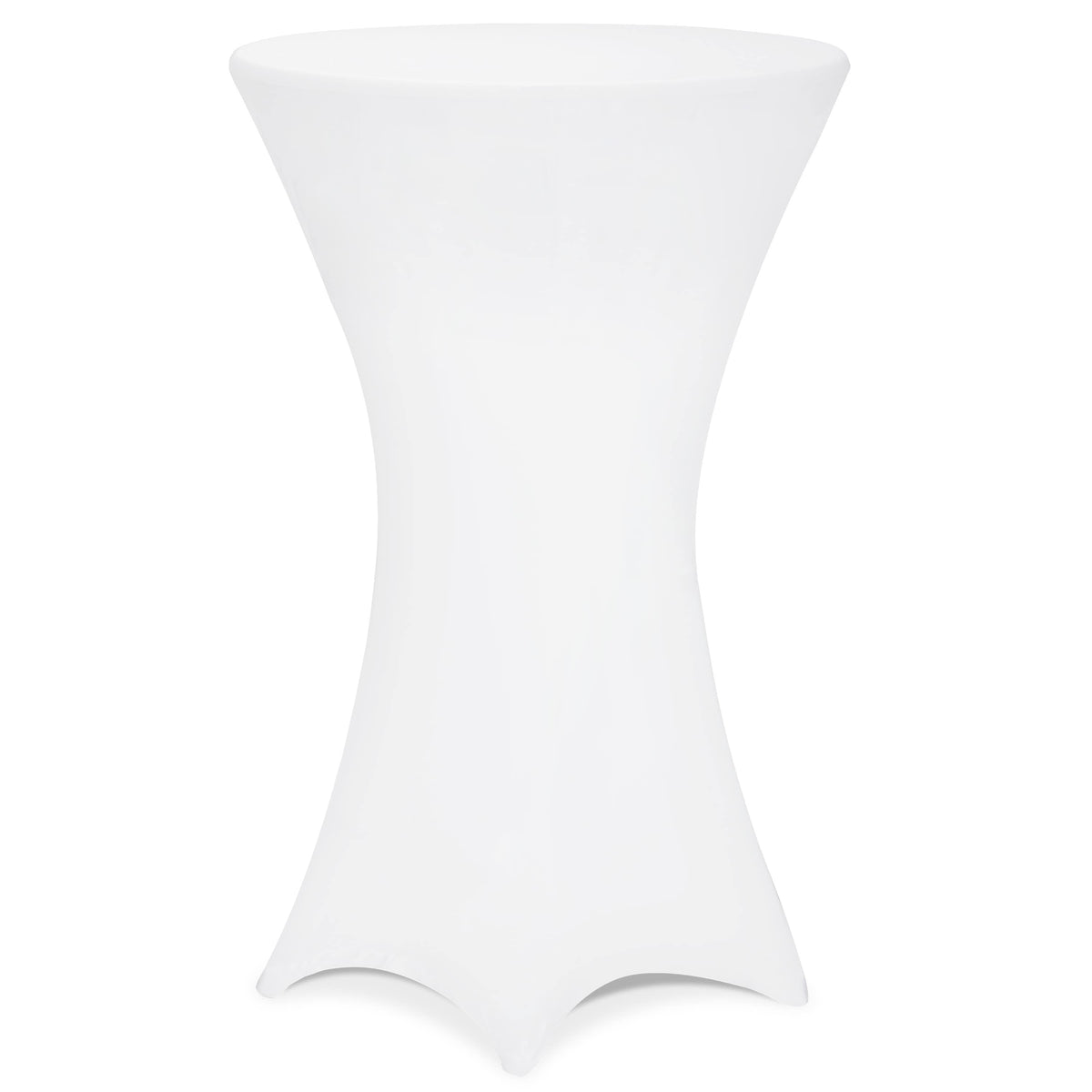 Copritavolo per tavolino alto bianco Ø60 cm