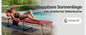 Sdraio da giardino Ibiza rosso alluminio 190x59x29cm
