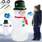 Gonfiabile pupazzo di neve XL con luci 120cm