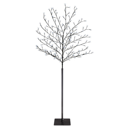 Albero di ciliegio in fiore a 200 LED blu 180cm