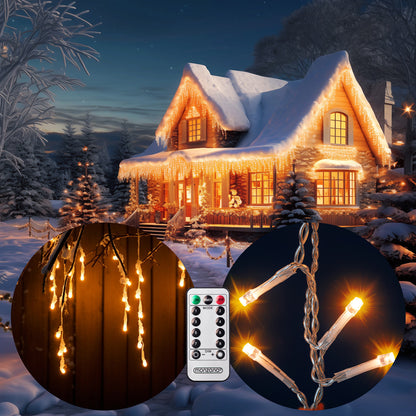 Luci di natale di Natale 400LED 15m bianco caldo