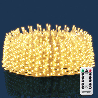 Luci di natale di Natale 600LED 20m bianco caldo