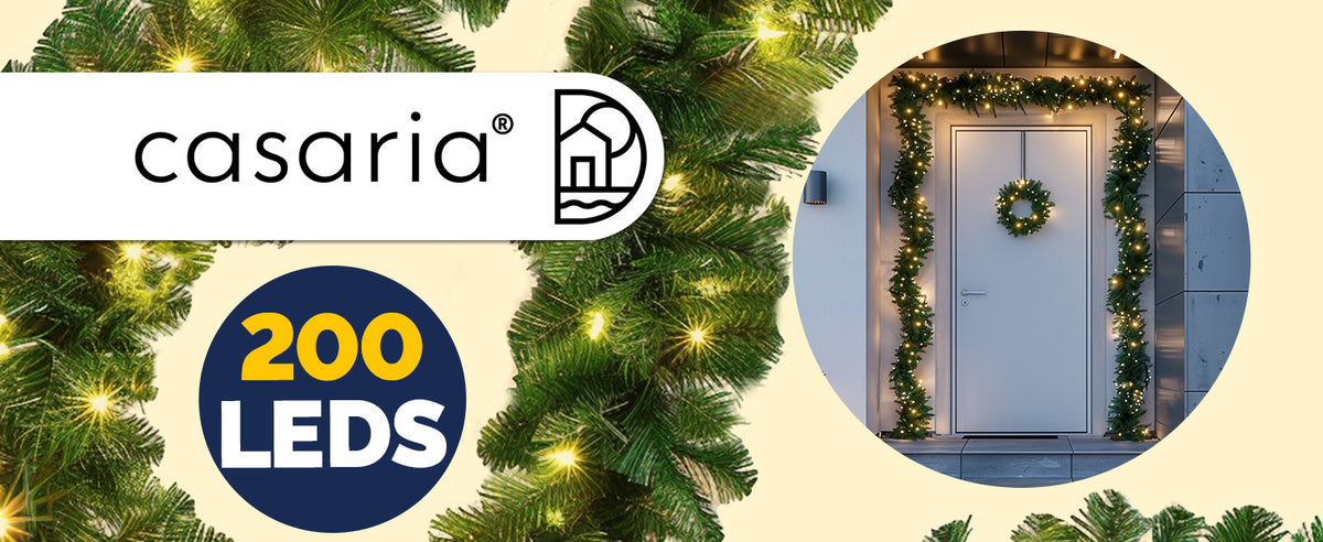 Ghirlanda natalizia 10m 200 LED per interni ed esterni