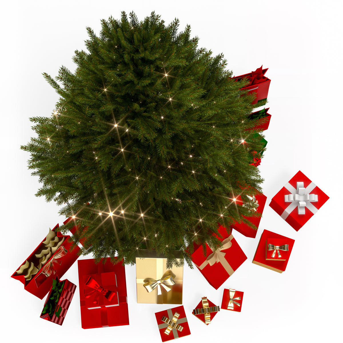 Albero di Natale 140cm con lucine