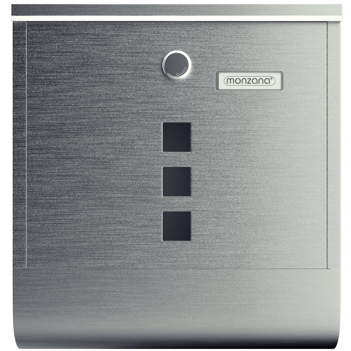 Cassetta postale acciaio inox 30,5x8,5x33,5cm
