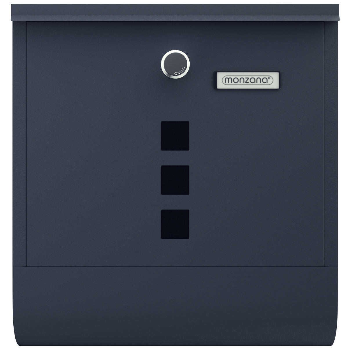 Cassetta postale antracite acciaio 30,5x8,5x33,5cm