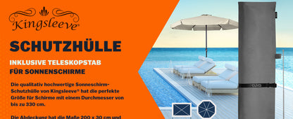 Copertura ombrellone antracite Ø 350cm