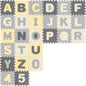 Tappeto puzzle XXL per bambini gommapiuma 3,3m² grigio 86 pezzi