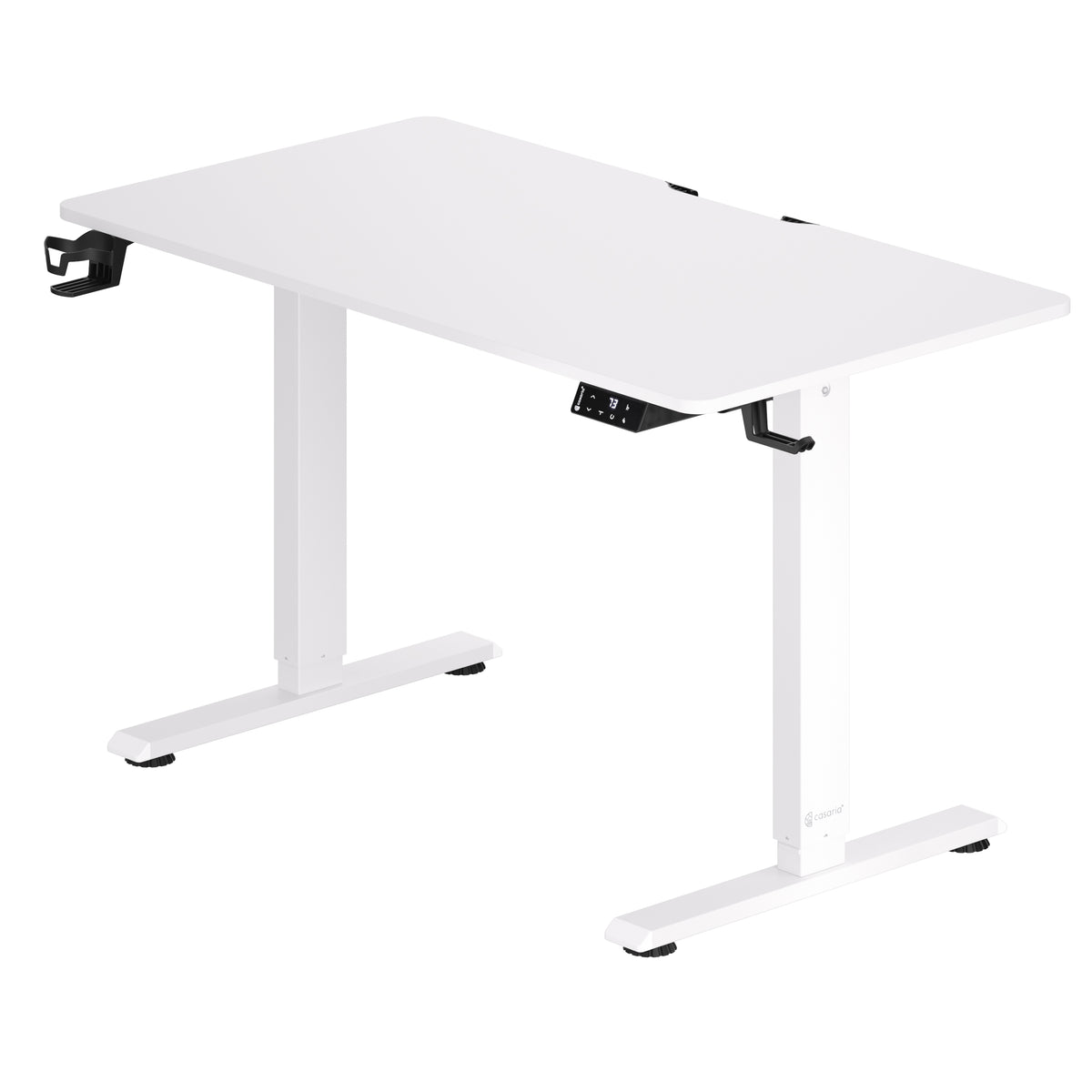 Scrivania regolabile in altezza bianco 110x60x73-118cm