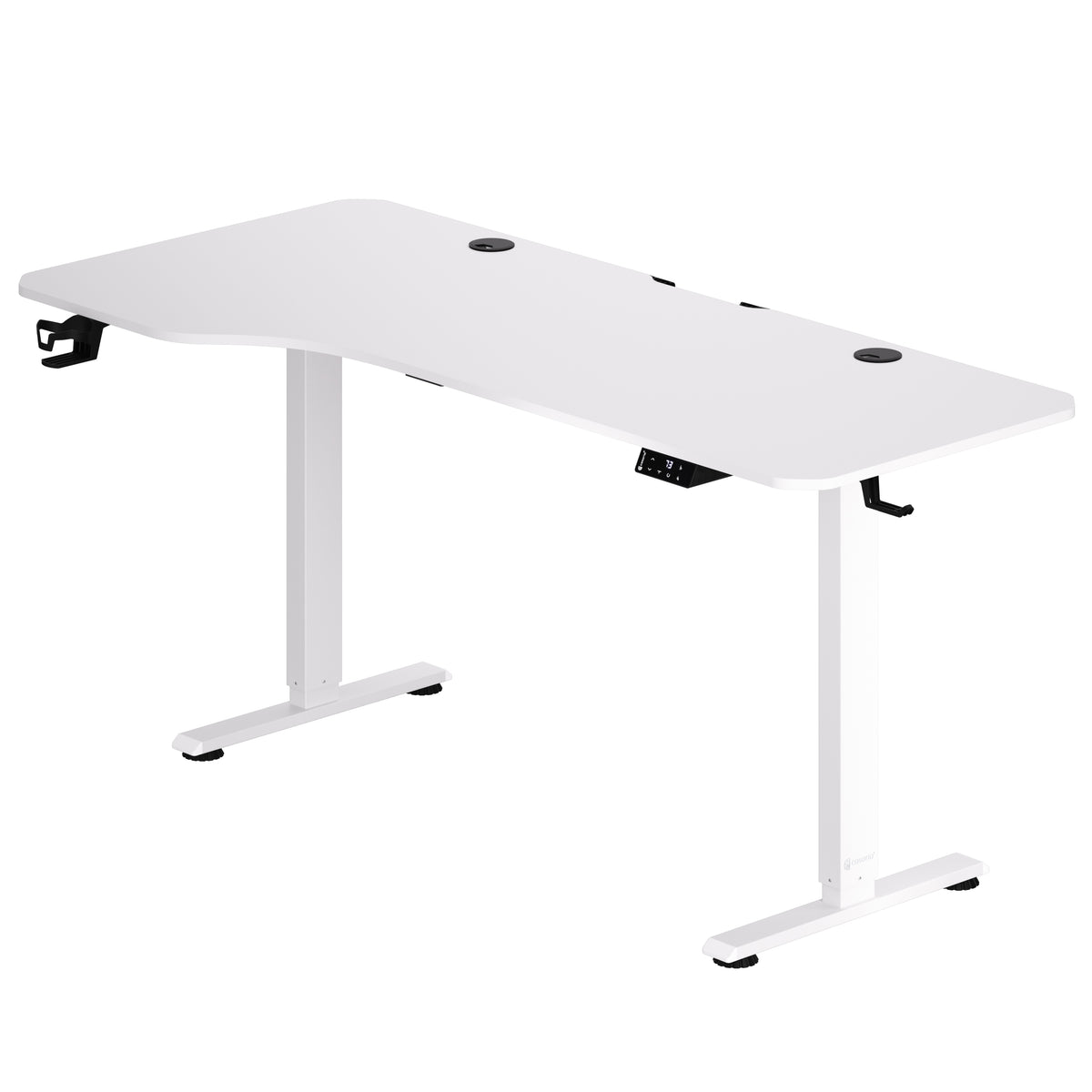 Scrivania regolabile in altezza bianco 160x75x73-118cm