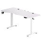 Scrivania regolabile in altezza bianco 160x75x73-118cm