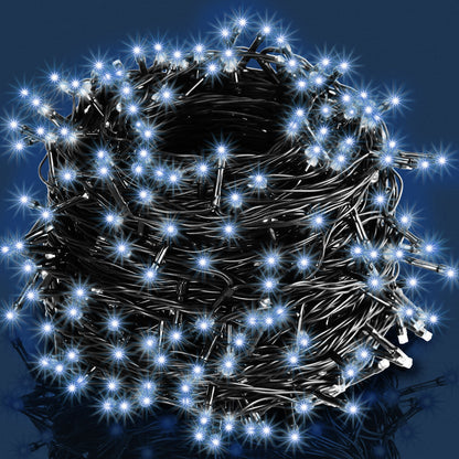 Luci di Natale bianco freddo 11,5m con timer