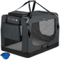 Trasportino per cani antracite XXL 90x60x66cm pieghevole