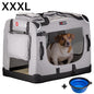 Trasportino per cani grigio XXXL 101x70x70cm pieghevole