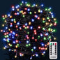 Catena di luci Natale 200 LED colorato 20m telecomando