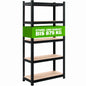 Scaffale alta portata 875kg nero 180x90x40cm