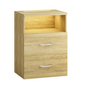 Comodino Jamie in rovere 55x40x28cm