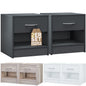 Comodino Kiel Set di 2 Antracite 41x39x28cm