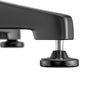 Tavolo alto in alluminio Nero Ø60cm pieghevole, regolabile in altezza