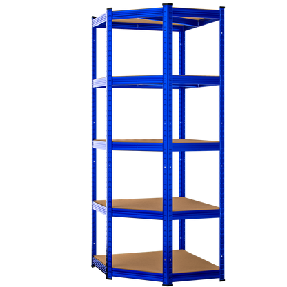 Scaffalatura pesante senza bulloni blu 180x70x40cm zincata 875kg