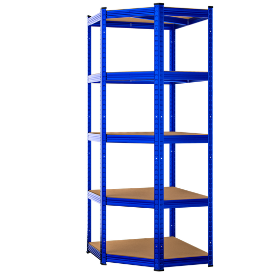 Scaffalatura pesante senza bulloni blu 180x70x40cm zincata 875kg