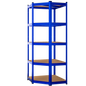 Scaffalatura pesante senza bulloni blu 180x70x40cm zincata 875kg