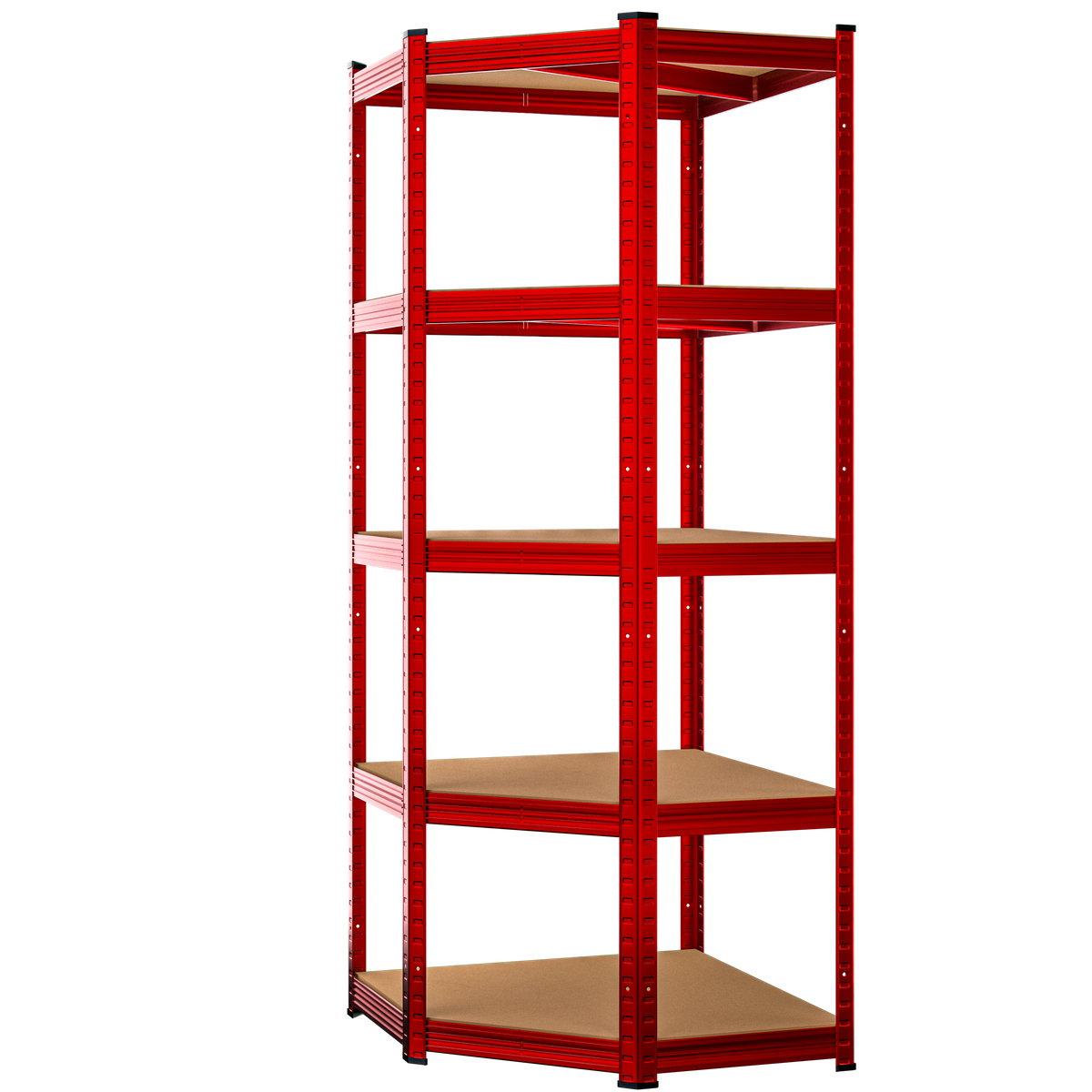 Scaffalature pesanti rosse 180x70x40cm zincate 875kg