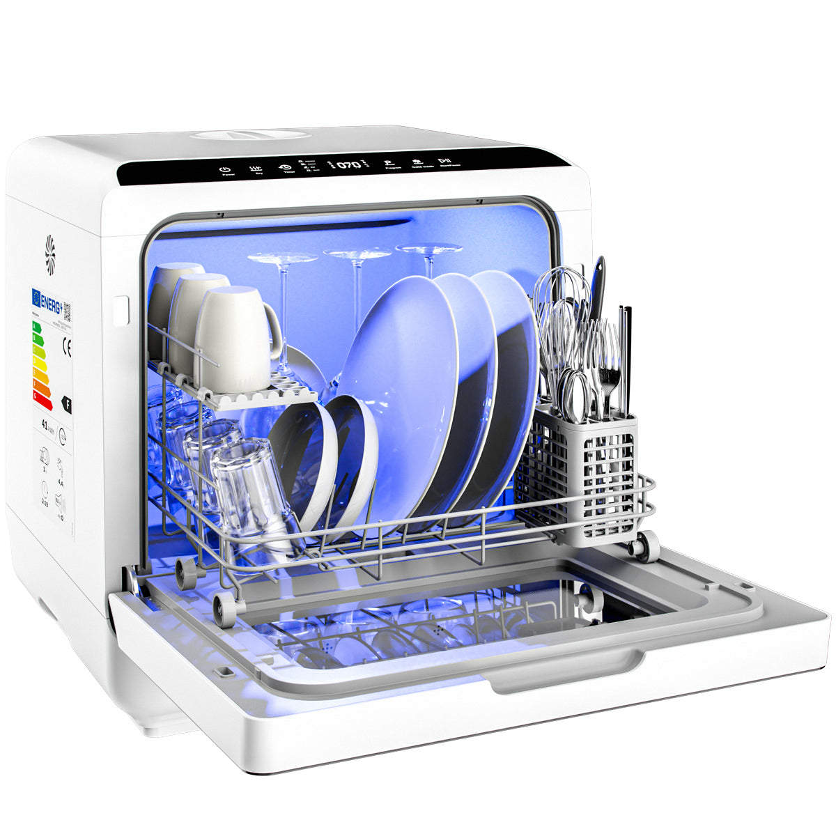 Mini lavastoviglie 4,5L 45cm app 6 programmi