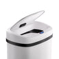 Cestino a sensore in acciaio inox bianco 50L