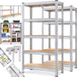 Set 2x Scaffali metallici 875kg metallo 180x90x40cm