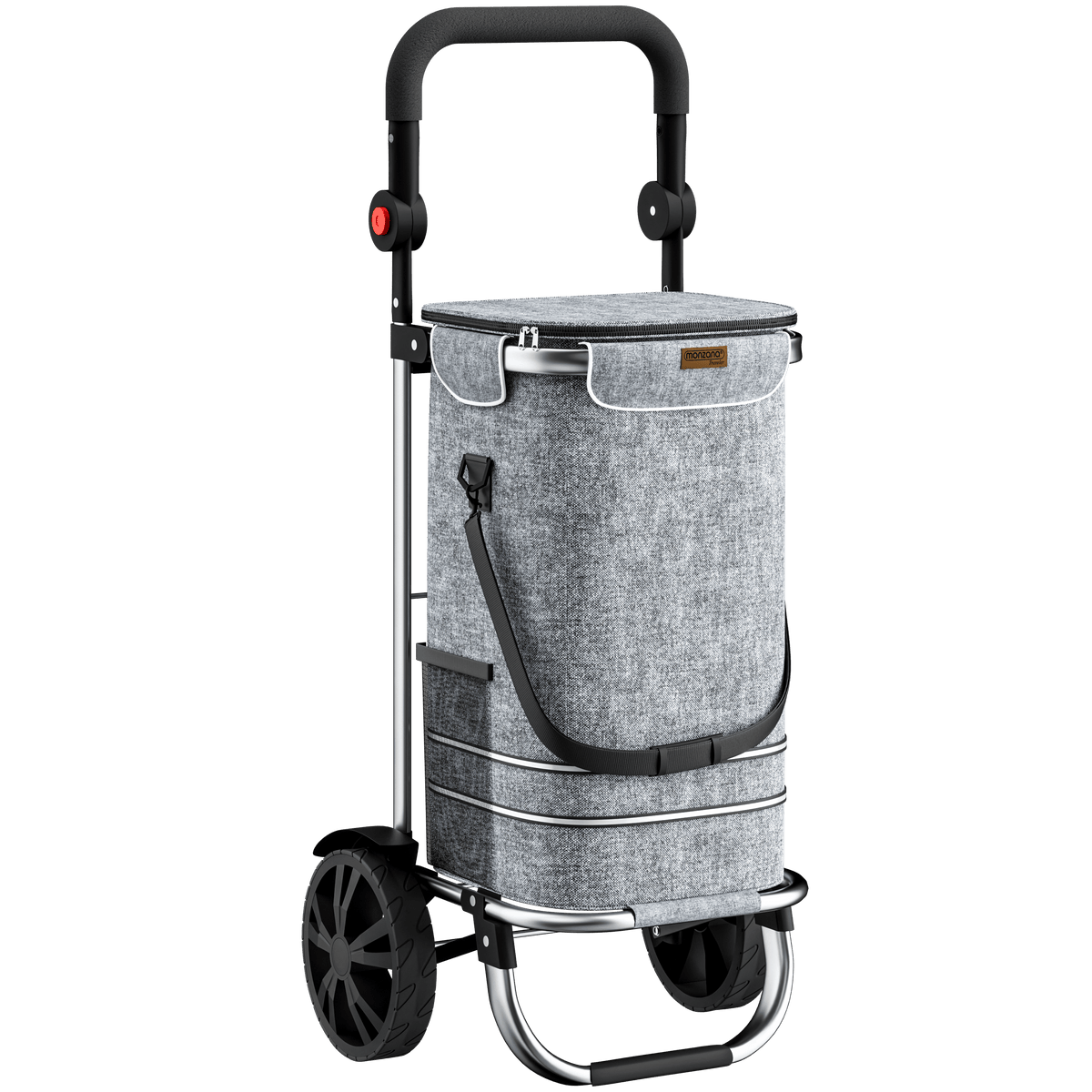 Trolley portaspesa grigio 56L 31x24x54
