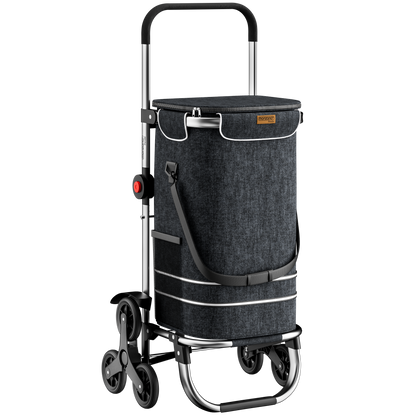 Carrellino della spesa 2in1 Nero