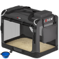 Trasportino per cani antracite M 60x42x44cm pieghevole