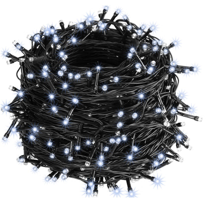 Catena di luci Natale 400 LED bianco freddo 40m
