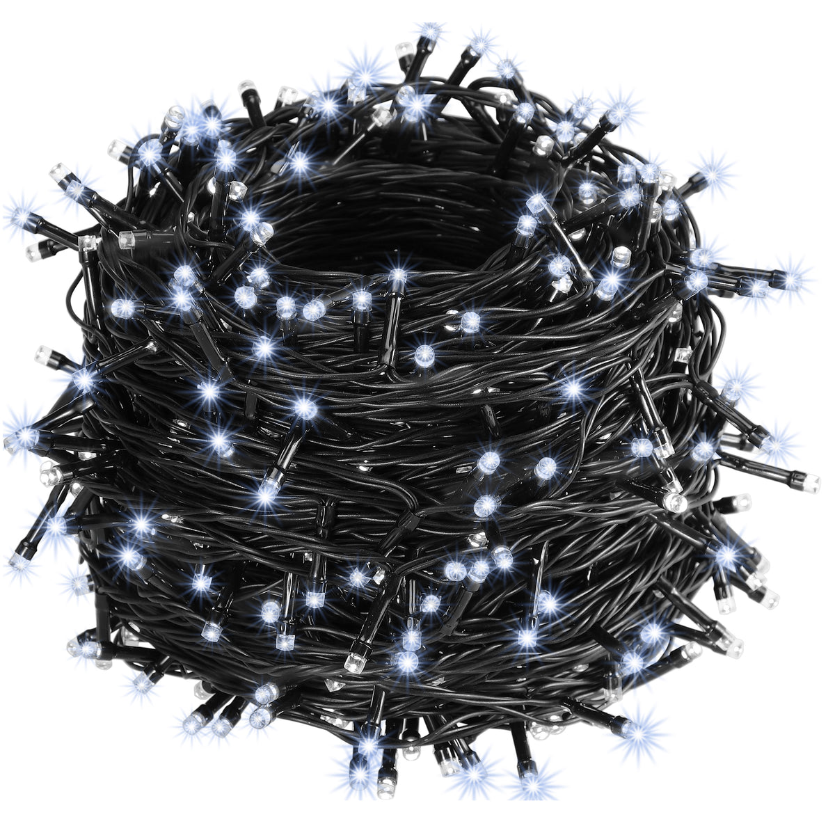 Catena di luci Natale 600 LED bianco freddo 60m