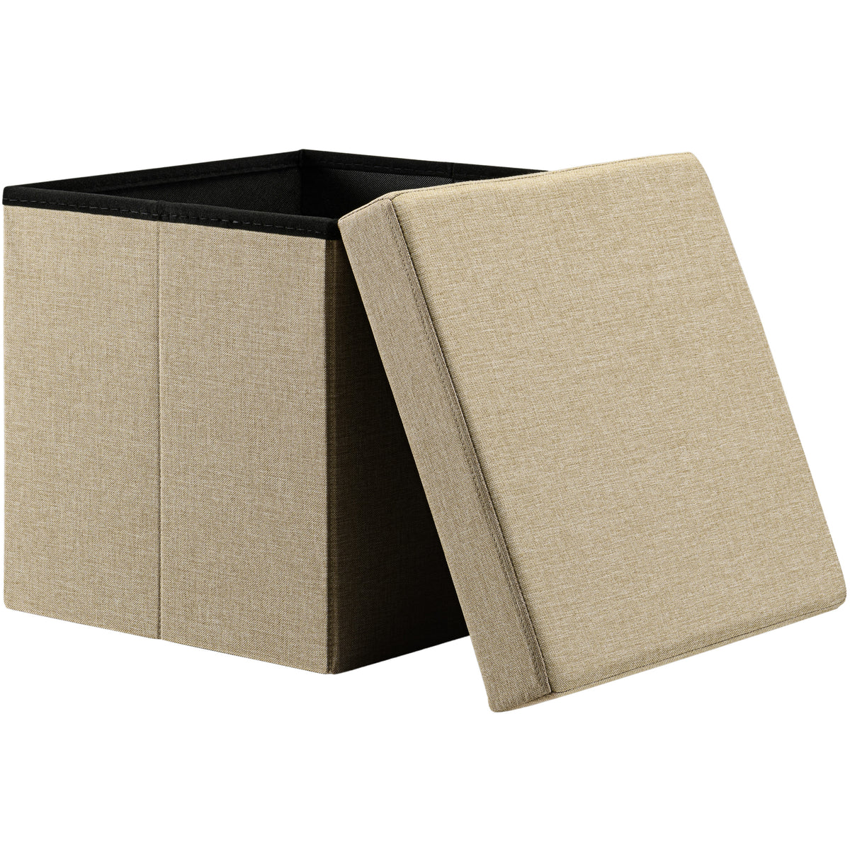 Sgabello Beige 38x38x38cm pieghevole