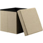 Sgabello Beige 38x38x38cm pieghevole