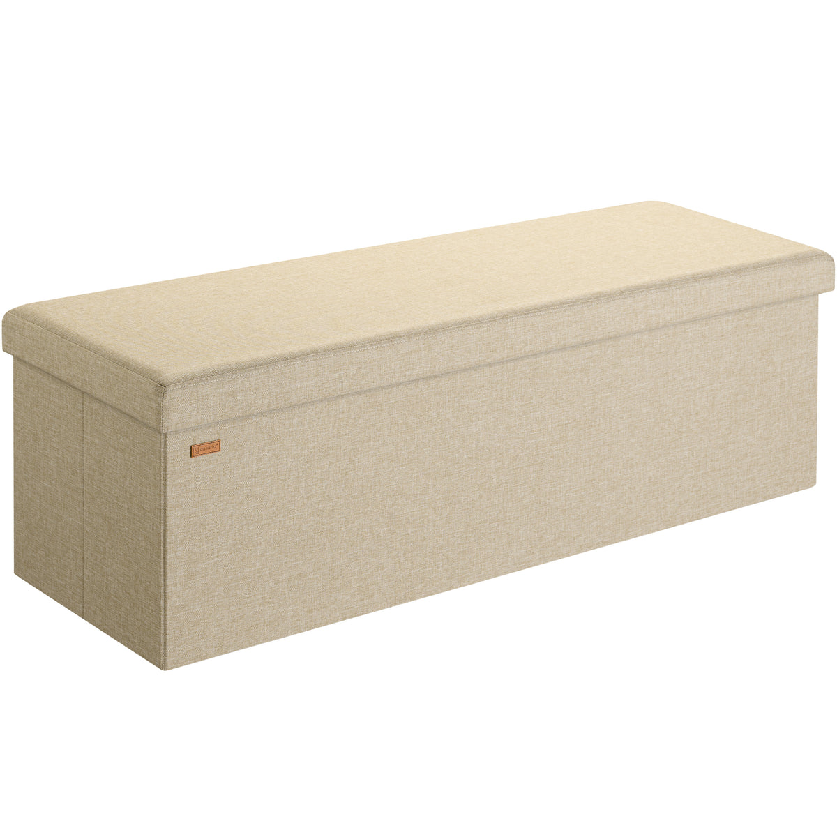 Panca Beige 115x38x38cm MDF pieghevole