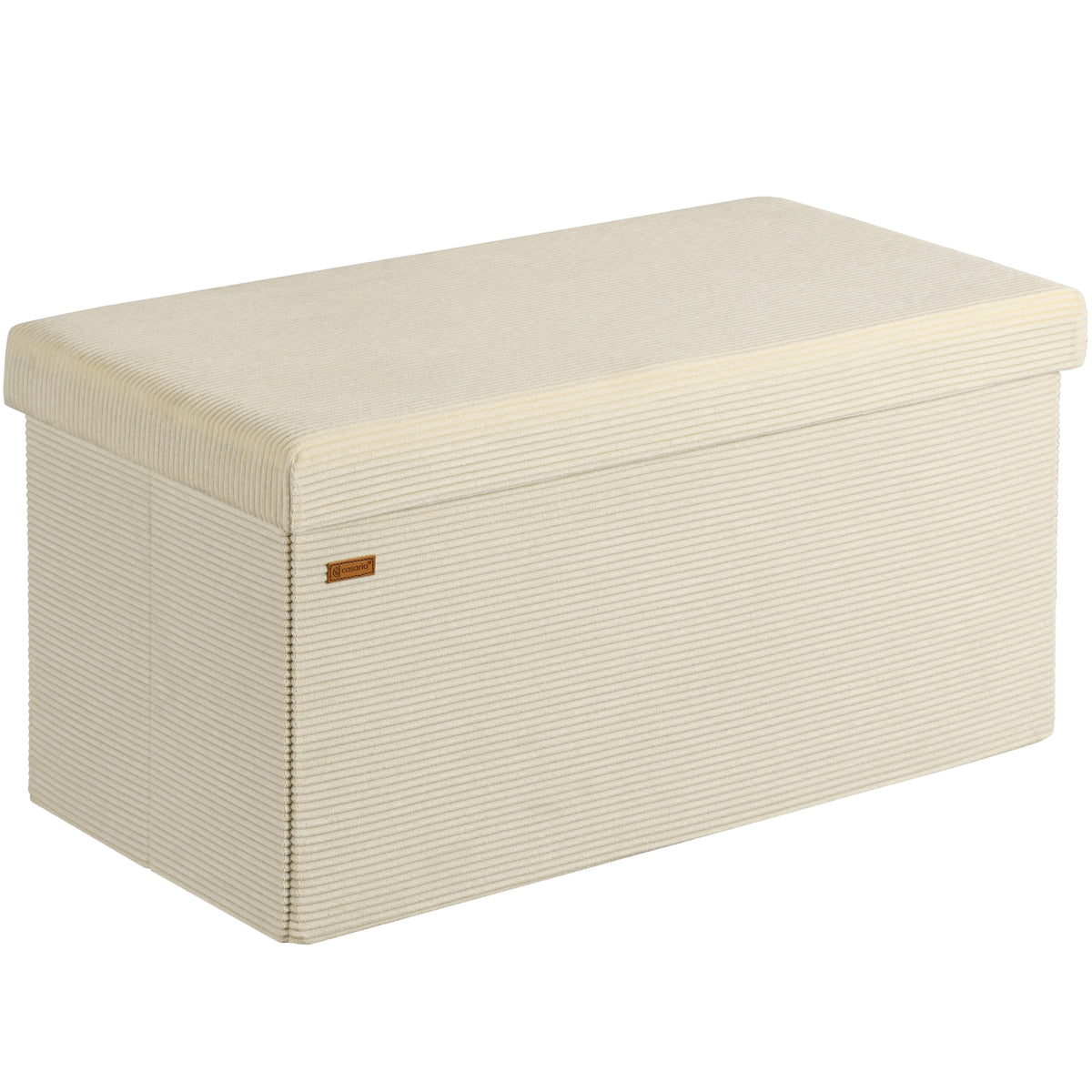 Panchina Beige Corda 76x38x38cm MDF pieghevole